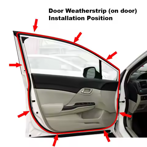 Car Door Weatherstrip Moulding Seal Strip Front Rear Left Right For Honda Civic 2012 2013 2014 2015 
