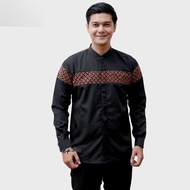 Koko Shirt For Adult Men Long Sleeve With The Latest Combination Of Batik Motifs