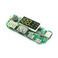 18650 Charging Module 5V 2.4A LED Dual USB Micro/Type-C USB Mobile Power Bank  Circuit Protection Lithium Battery Charger Board