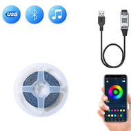 RGB LED Strip Light –5V Music Sync Colorful Gradient for Room TV Backlight Party Decor