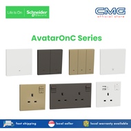 Schneider Electric AvatarOn C Switch and Socket | White / Dark Grey / Wine Gold