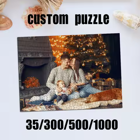 35/300/500/1000pcs Personalized Custom Photo Puzzle Close-up Customize for Adults Kids Toys