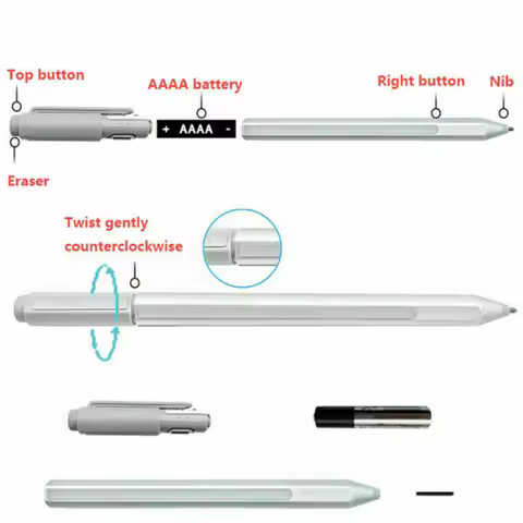 Silver Bluetooth-compatible Surface Pen For Microsoft Surface Genuine Pen 3XY-00001 B For Microsoft 