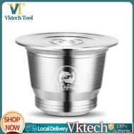 【Fast Delivery】Reusable Stainless Steel Coffee Capsule Cup Nespresso Coffee Filter Set【After Sales G