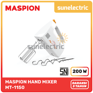 Maspion MSP MT-1150 Hand Mixer / Mixer Tangan 200 Watt 5-speed MT 1150 / MT1150 - Putih