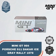 Mini GT Porcelain 911 Dakar Ice Gray Metallic Rally 1978 MGT964 No. 964