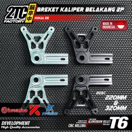 BREMBO 2P 2POT CNC 2TC FACTORY NINJA RR CALIPER BRACKET UPPER AND BOTTOM POSITION BY 2TC FACTORY