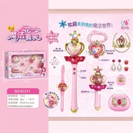 Necklace Fairy Wand Magic Gift Lighting Set Jewelry Glitter Toy Magic Wand Flower Fairy Colorful Wat