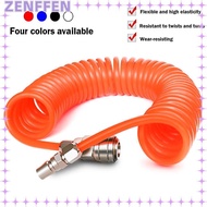 ZENFFEN PU Air Compressor Hose, PU With Connector Air Compressor Hose Tube, Flexible PU Recoil Air T