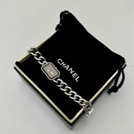 【閒置❤️】Chanel premiere chaine新款黑銀石英方糖手錶 原鑲鑽