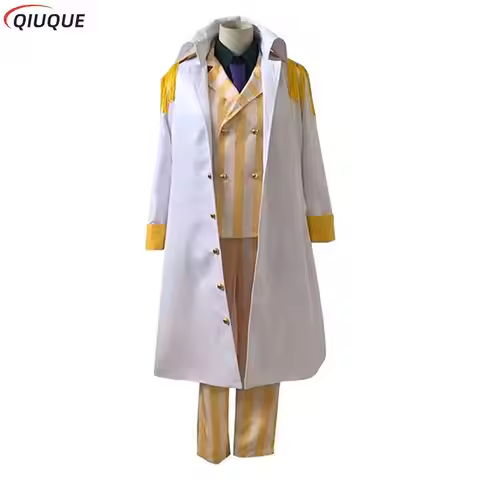 Anime Gorousei Kizaru Taisho Borsalino Cosplay Costume Admiral Uniform Suit Set Adult Unisex Hallowe