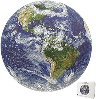 RIZTAIK Space Earth Puzzles for Adults 1000 Pieces, Round Planet Solar System Decorative Painting,Ha
