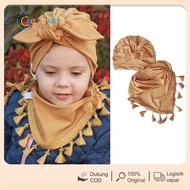 Topi Bayi / Topi anak Dot Manis, dengan Pita Warna Permen, Topi Beanie anak untuk Musim Semi Elastis
