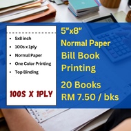 10books/5'x8''print Your Own Logo/Reciept Book/Resit Book/Official Receipt Book/Coupon/Ticket/2ply/P