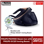 Philips PSG9050/26 Steam Generator Iron. Bundled with Philips GC221 Ironing Board. Premium Model. 2 Years Warranty. Safety Mark Approved.