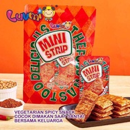 LUVMI Mini Strip 22gr / Latiau / Snack Cemilan Dendeng Vegetarian Enak Import