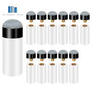 Billiard Cues Tips with Pool Cue Stick Ferrules Screw-on Billiard Pool Cue Stick Tips 12mm Pool Stic