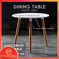 Fayeyang Eames dining Round Table/meja makan/coffee table/meja kopi /study table/meeting table  Cafe