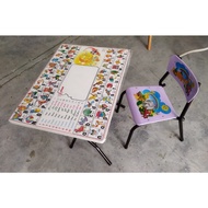 Dhome Kids Study Table & Chair / ABC Table & Chair (Colourful)