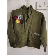 New : Jaket budak saiz 11/12Y  (army green)