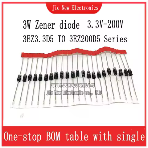 20PCS 3EZ3.3D5 3EZ5.1D5 3EZ5.6D5 3EZ6.2D5 3EZ6.8D5 3EZ7.5D5 3EZ8.2D5 3EZ9.1D5 3EZ10D5 3EZ11D5 3EZ12D