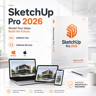SketchUp Pro 2026 Full Activated | V-Ray 7.2 | Enscape 4.13 | Asset Library | Win/Mac lifelong