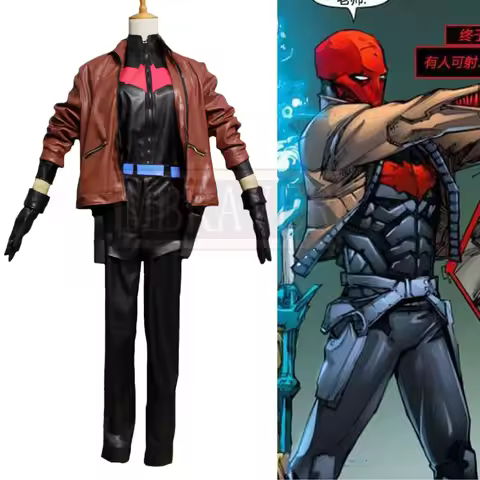 Superhero Jason Todd Red Hood Robin Uniform Cosplay Costume Halloween Party Outfit Custom Made Any S