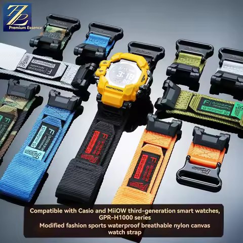 For Casio G-SHOCK sports watch 3554 GPR-H1000 modified nylon watch strap men's replacement canvas wa