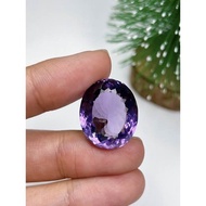 ธนาภรณ์GSH00589 พลอยอเมทิสต์(Amethyst )22.60 กะรัต สีม่วงพลอยแท้100%