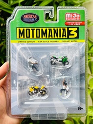 Hobby Store mô hình Figure American Diorama Moto Mania 3 Full Metal tỉ lệ chuẩn 1/64