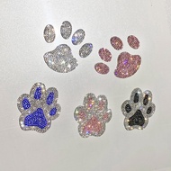 Car Body Sticker Diamond Cute Bear Footprint