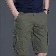 plus size 6 POCKETS CARGO SHORTS FOR MEN'S PLAIN