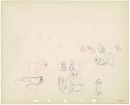 Walt Disney Studios Snow White And The Seven Dwarfs Animals Production Animation Drawing