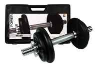 CAST IRON DUMBBELL SET - 10 KG WEIGHT TRAINING KETTLER FOR EXERCISE & FITNESS [READY STOCK]