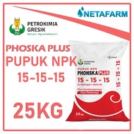Pupuk NPK Phonska Plus 15-15-15 PETROKIMIA 25KG - 1 Sak