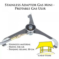 Stainless Steel Camping Stove Adapter Ultralight Outdoor Mini Portable Stove Gas Butane
