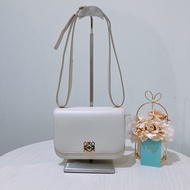LOEWE 羅威迷你光滑皮肩帶包包GOYA CALFSKIN LIGHT GHOST