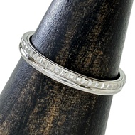 二手寶詩龍 Quatre Radiant 半戒指，16 號，Pt950 鉑金，3.9 克，57 號，女士款。