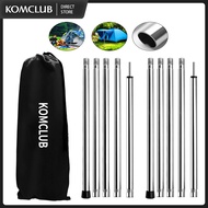 Tent Pole 2M Tarp Tent Pole Awning Pole Outdoor Camping Tent Foyer Support Pole Set of 2 Replacement