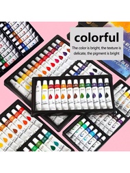 24 Colors Mixed Color Acrylic Paint, Colorful Multi-Purpose Paint For Painting,12/18/24colours Art P