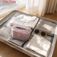 DALTON Pink Leopard Print Makeup Bag, Portable Large Capacity Plush Toiletry Organizer, Essential To