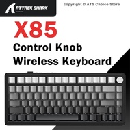 ATTACK SHARK X85 X85Pro Wireless Mechanical Keyboard Tri-Mode Hot Swap RGB Gasket Knob TFT