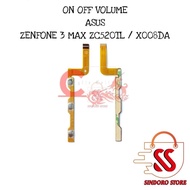 TOMBOL Flexible Conector On Off Asus Zenfone 3 Max ZC520TL X008Da Flexible Power Volume Button Original Co7
