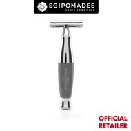 Edwin Jagger - Diffusion 36 Range - Grey & Chrome Double Edge Safety Razor