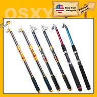 🔥 Ready Stock🔥Ultralight Portable Telescopic Fishing rod 1.8m/2.1m/2.4m 6FT/7FT/8FT Carbon Fiber Tel