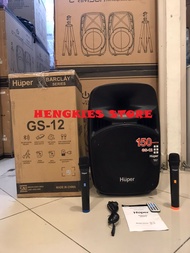Speaker aktif portable wireles huper GS 12 huper GS12 12 inch original