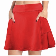 Tennis Skirts for Women Golf Skort Tennis Running Workout Skort Inner Short High Waist Sport Dress with Pocket Plus Size Female Skirts