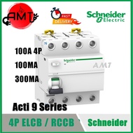 SCHNEIDER ACTI9 100A 4P ELCB RCCB 30MA 100MA 300MA