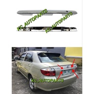 Toyota Vios Ncp42 2003 - 2007 REAR BONNET BOOT BONET GARNISH CHROME Rear Chrome Bar Moulding car Acc