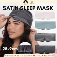 [SG] Satin Sleep Mask Simulated Silk Eye Mask Breathable Sleep Shade Eye Mask Travel Blindfold Sleep